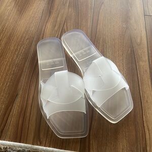 Steve Madden clear sandals woman’s 8